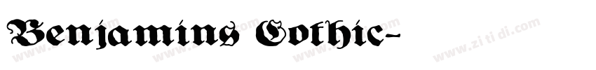 Benjamins Gothic字体转换